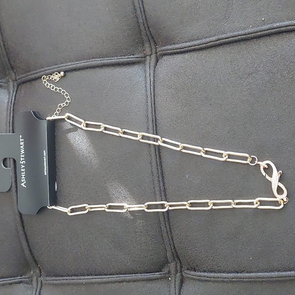 New Ashley Stewart gold chain‎ necklace